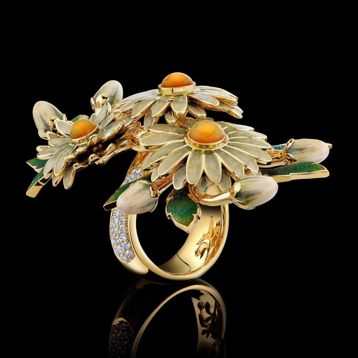 Daisy Bloom Opal Ring