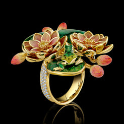 Enchanted Frog Garden Ring