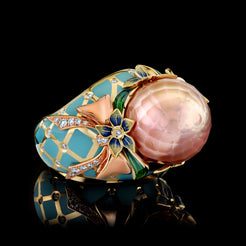 Tarquise Aura Pearl Ring
