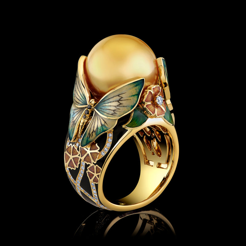 Pearl Butterfly Ring