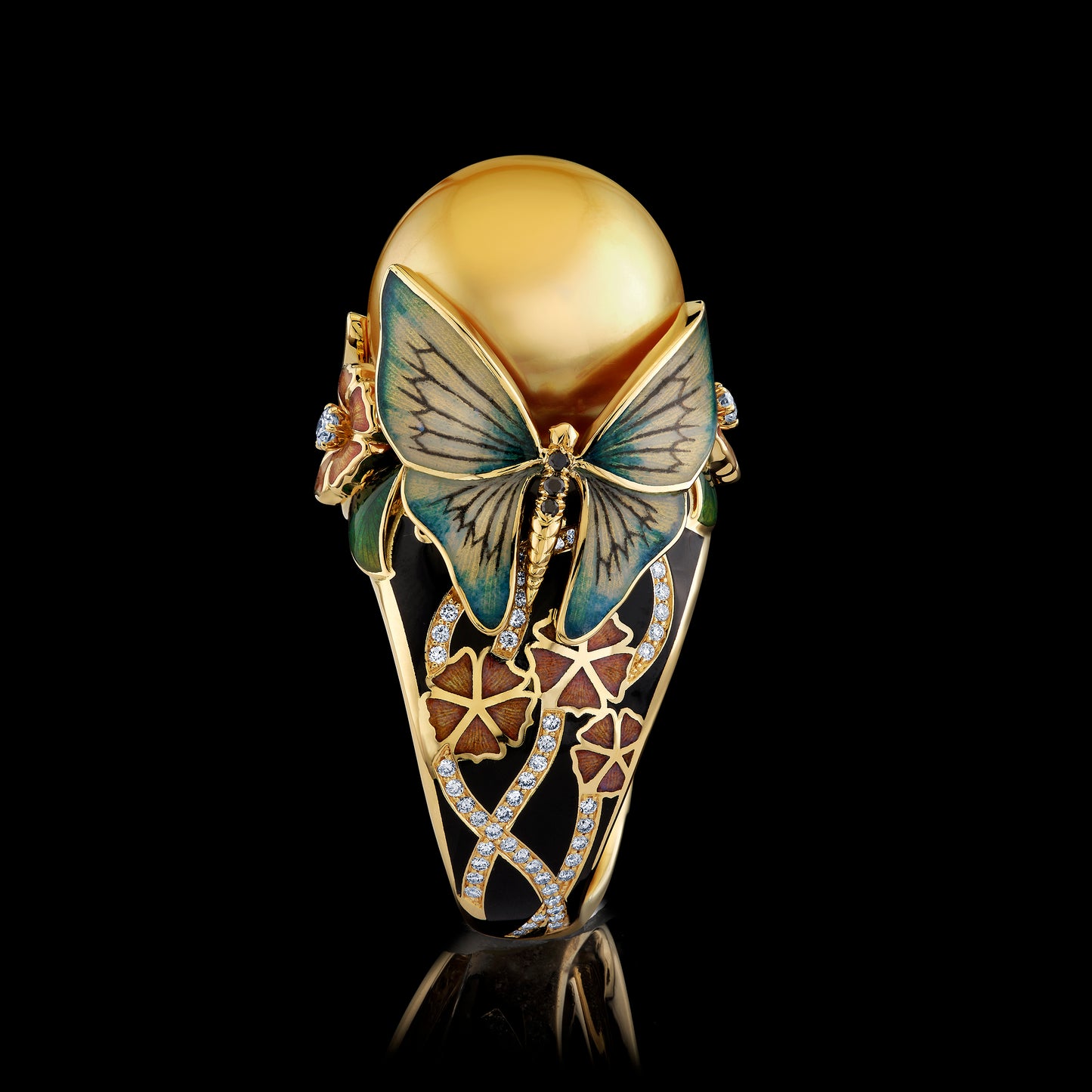 Pearl Butterfly Ring
