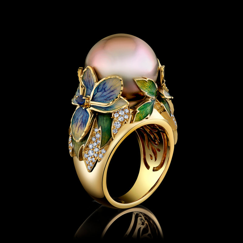 Lilia Noir Pearl Ring