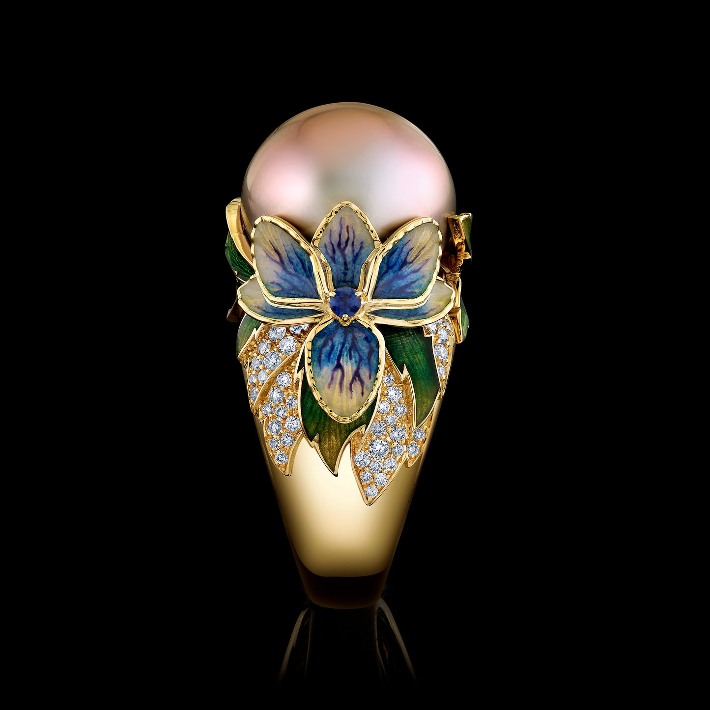 Lilia Noir Pearl Ring