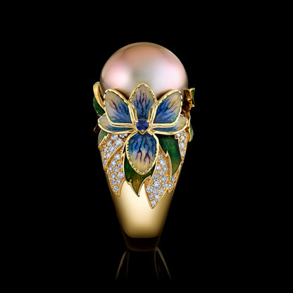 Lilia Noir Pearl Ring