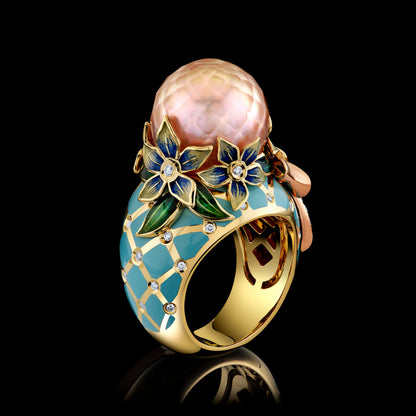 Tarquise Aura Pearl Ring