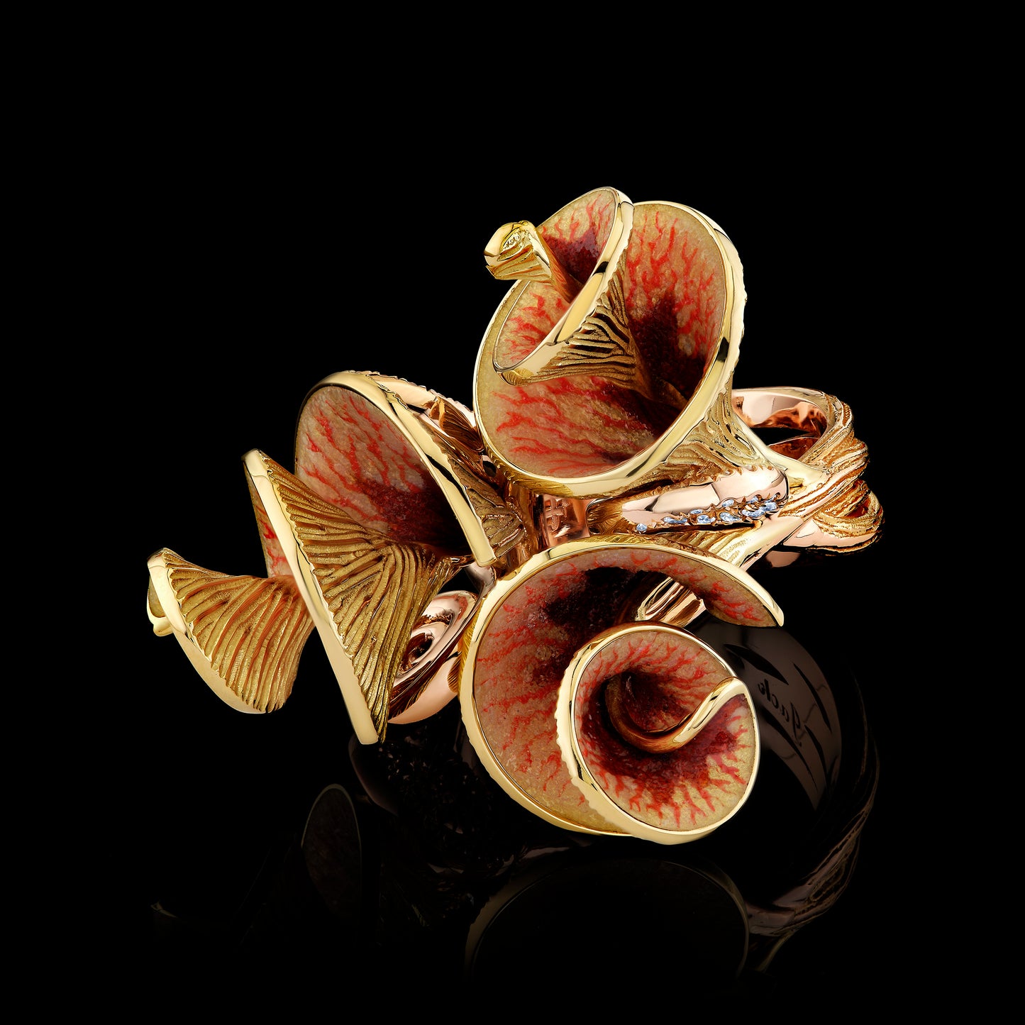 Golden Eclipse Ring