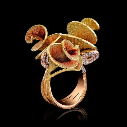 Golden Eclipse Ring