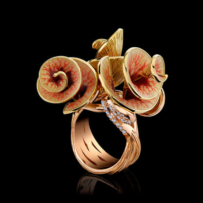 Golden Eclipse Ring