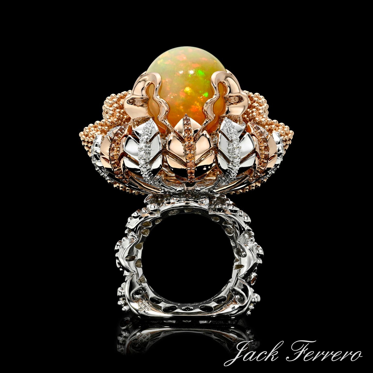 Atlantis Flame Opal Ring