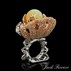 Atlantis Flame Opal Ring